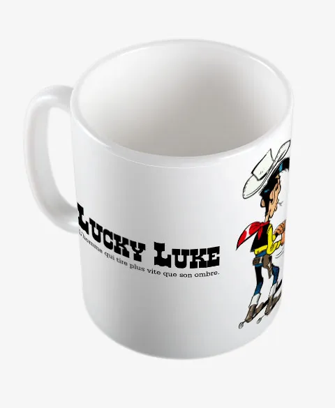 Pixgoodies Lucky Luke homme qui tire mug céramique 325 ml