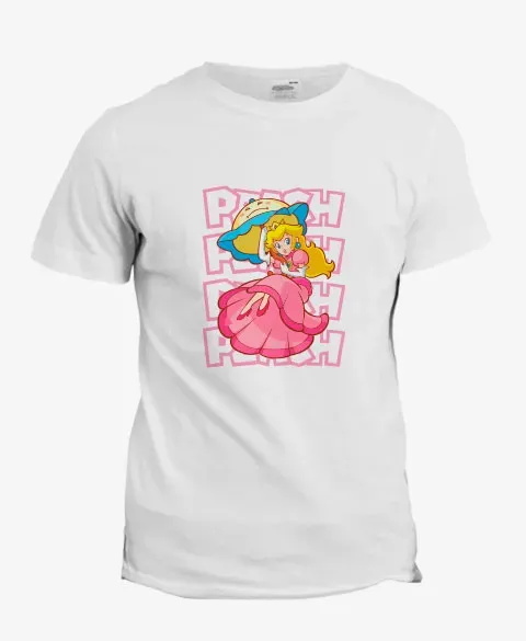 Pixgoodies Mario Peach t-shirt coton princesse