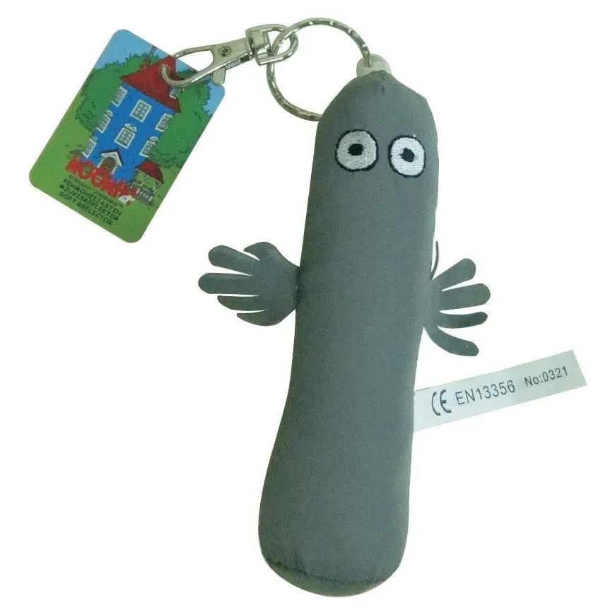 Moomintroll Hattifatteners porte-clés peluche réfléchissant 12 cm