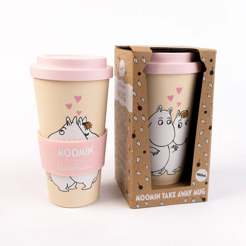 Moomintroll Hug Take-Away mug pêche 450 ml