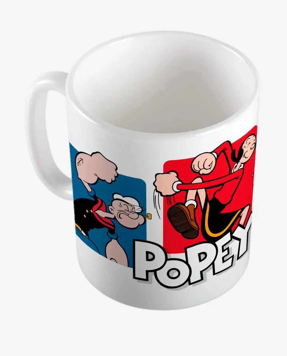 Pixgoodies Popeye mug céramique Olive et Brutus