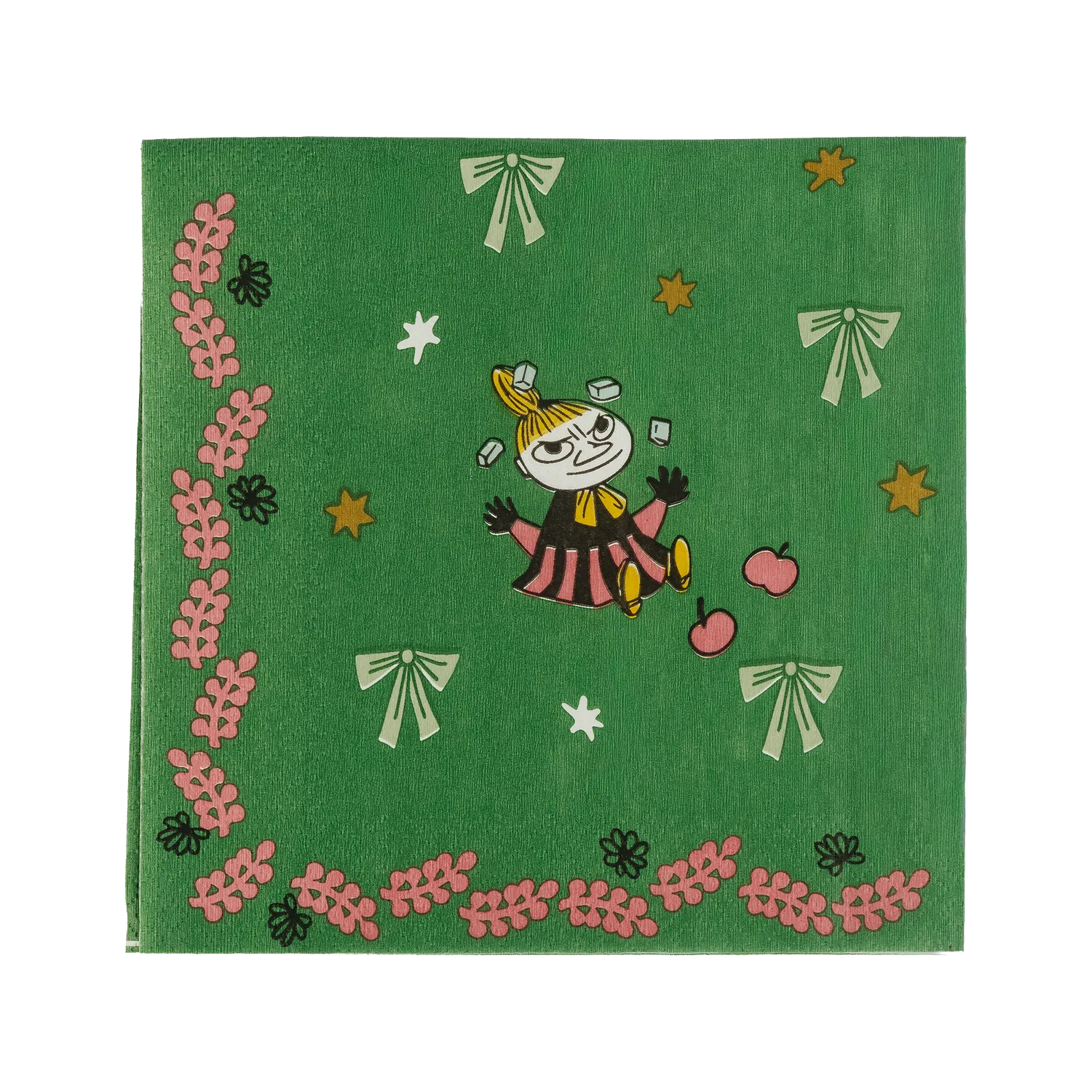 Moomintroll Gift of Love serviette papier verte 33 cm Noël