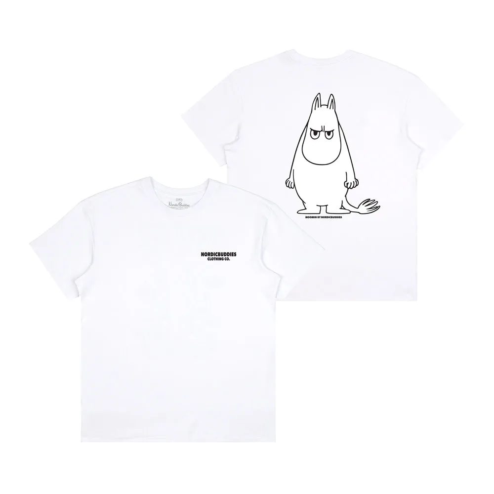 Moomintroll Angry Moomintroll t-shirt blanc coton