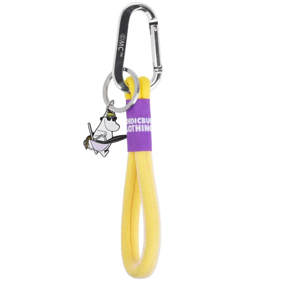 Moomintroll Snorkmaiden Beach porte-clés jaune 19 cm