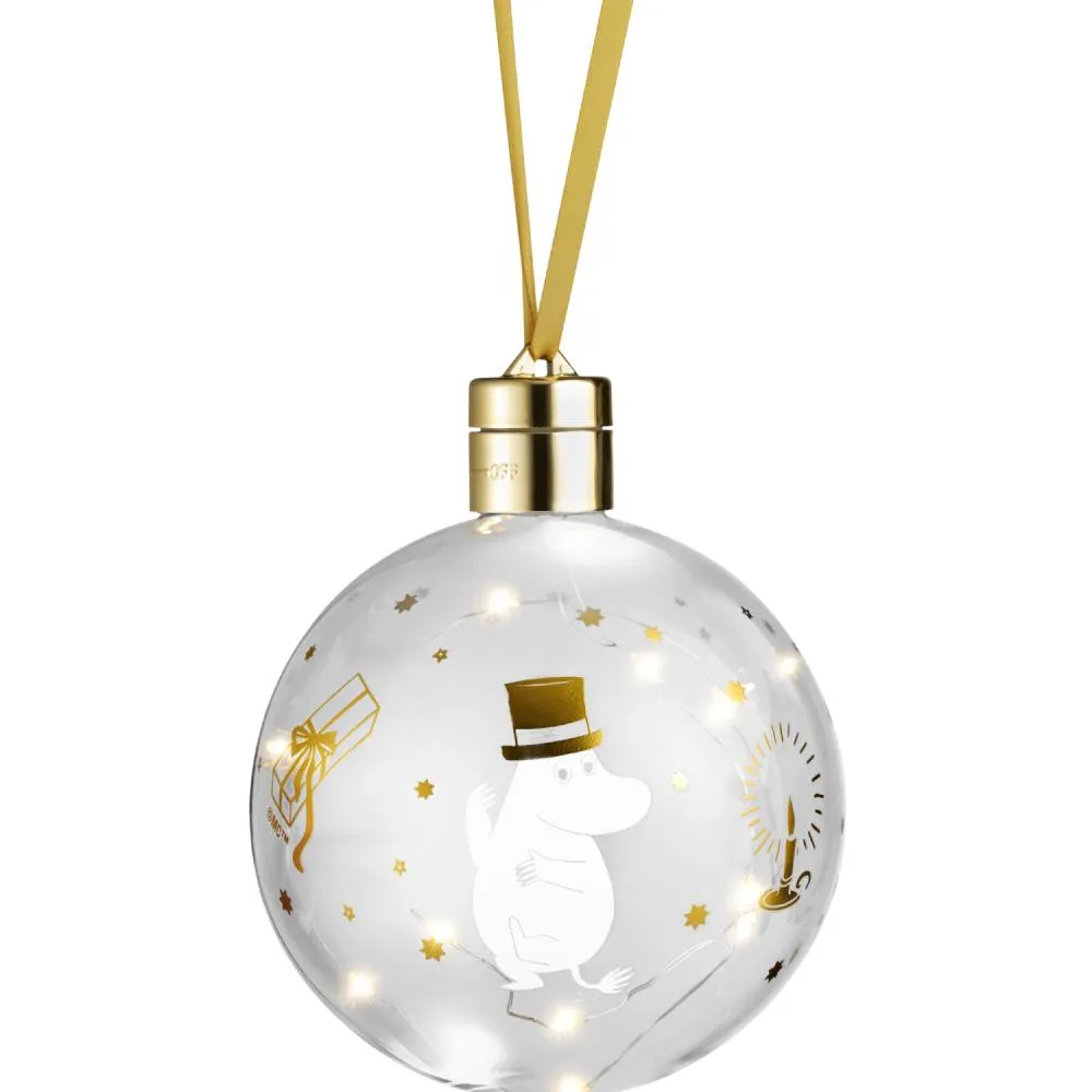 Moomintroll Sparkling Stars boule déco LED 11 cm