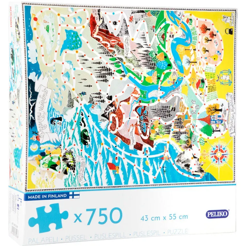 Moomintroll Moominvalley Map puzzle 750 pièces