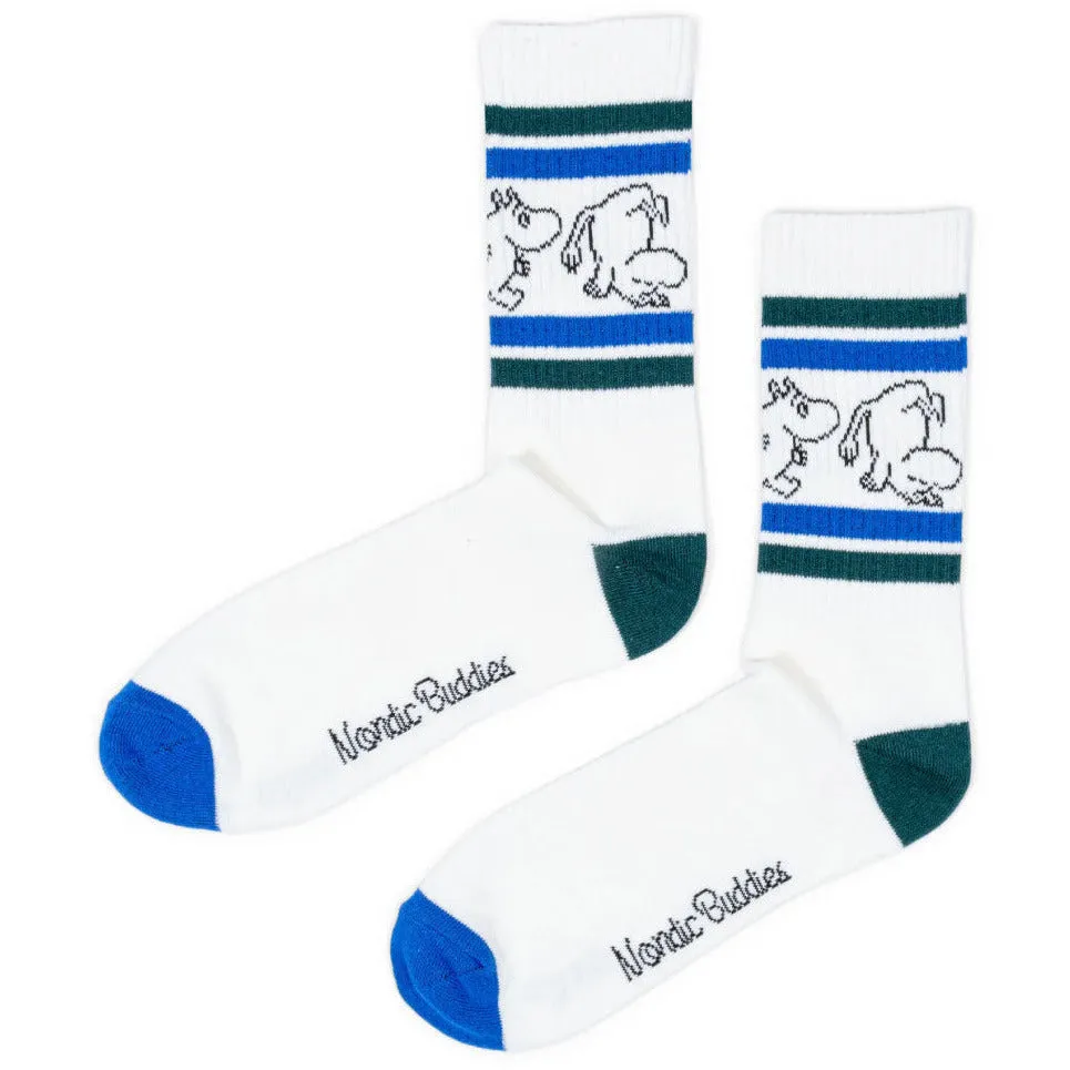 Moomintroll Retro chaussettes coton blanches