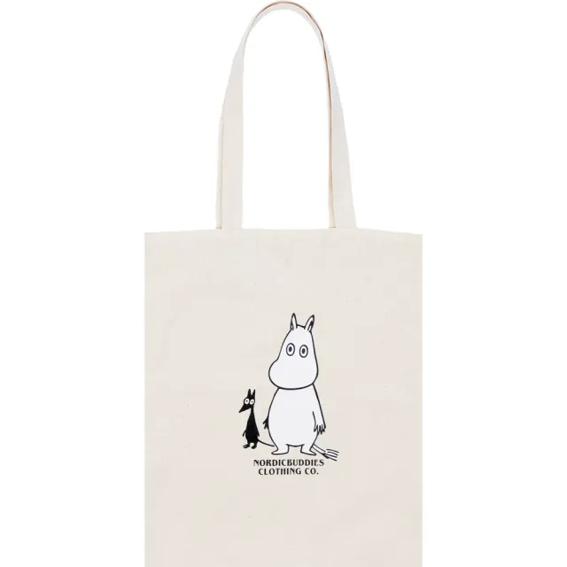 Moomintroll Surprised tote bag beige coton