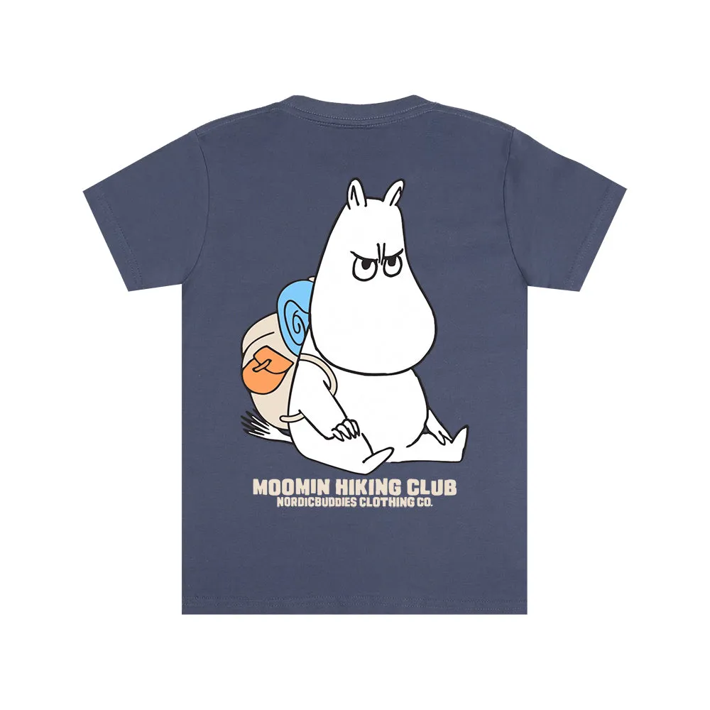 Moomintroll Angry t-shirt enfant bleu foncé coton