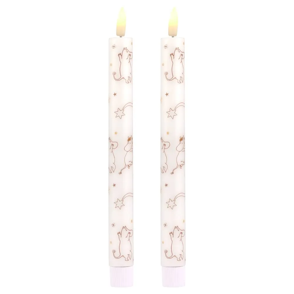 Moomin Comet bougies LED cire lot de 2 25 cm
