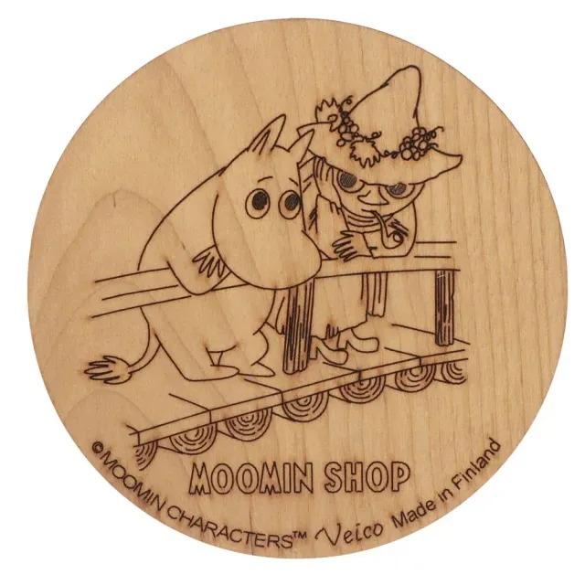 Moomintroll Bridge dessous de verre bouleau 9,5 cm