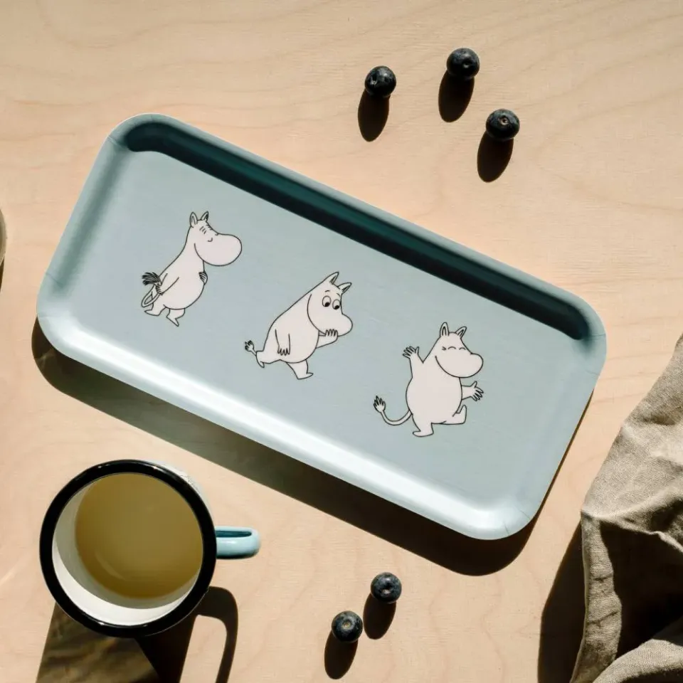 Moomintroll Retro plateau bleu 27 x 13 cm