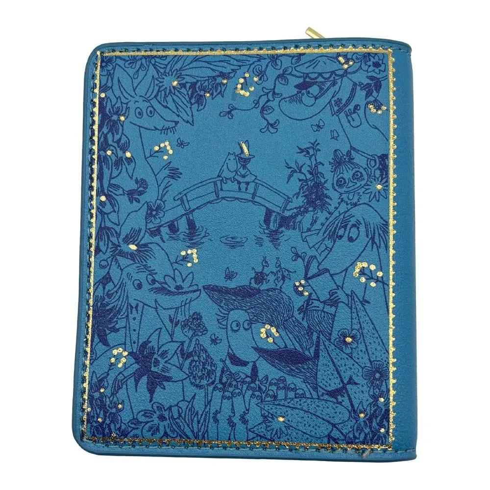 Moomintroll The World of Moominvalley portefeuille bleu zippé