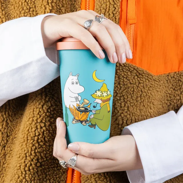 Moomin Camping Take-Away mug turquoise 450 ml biodégradable