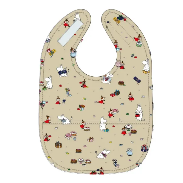 Moomintroll Moomin bavoir bébé beige poche anti-débordement