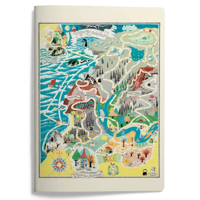 Moomintroll Game cahier A4 carte vallée