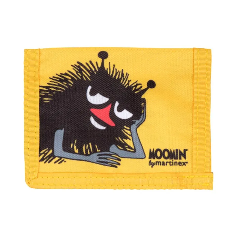 Moomintroll Stinky portefeuille jaune toile 11 cm