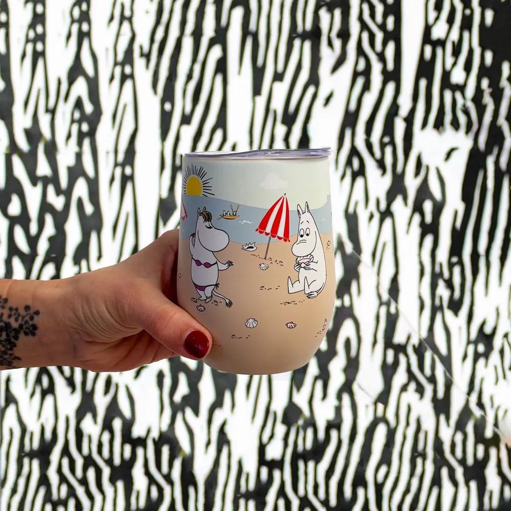 Moomintroll Beach mug voyage inox 350 ml