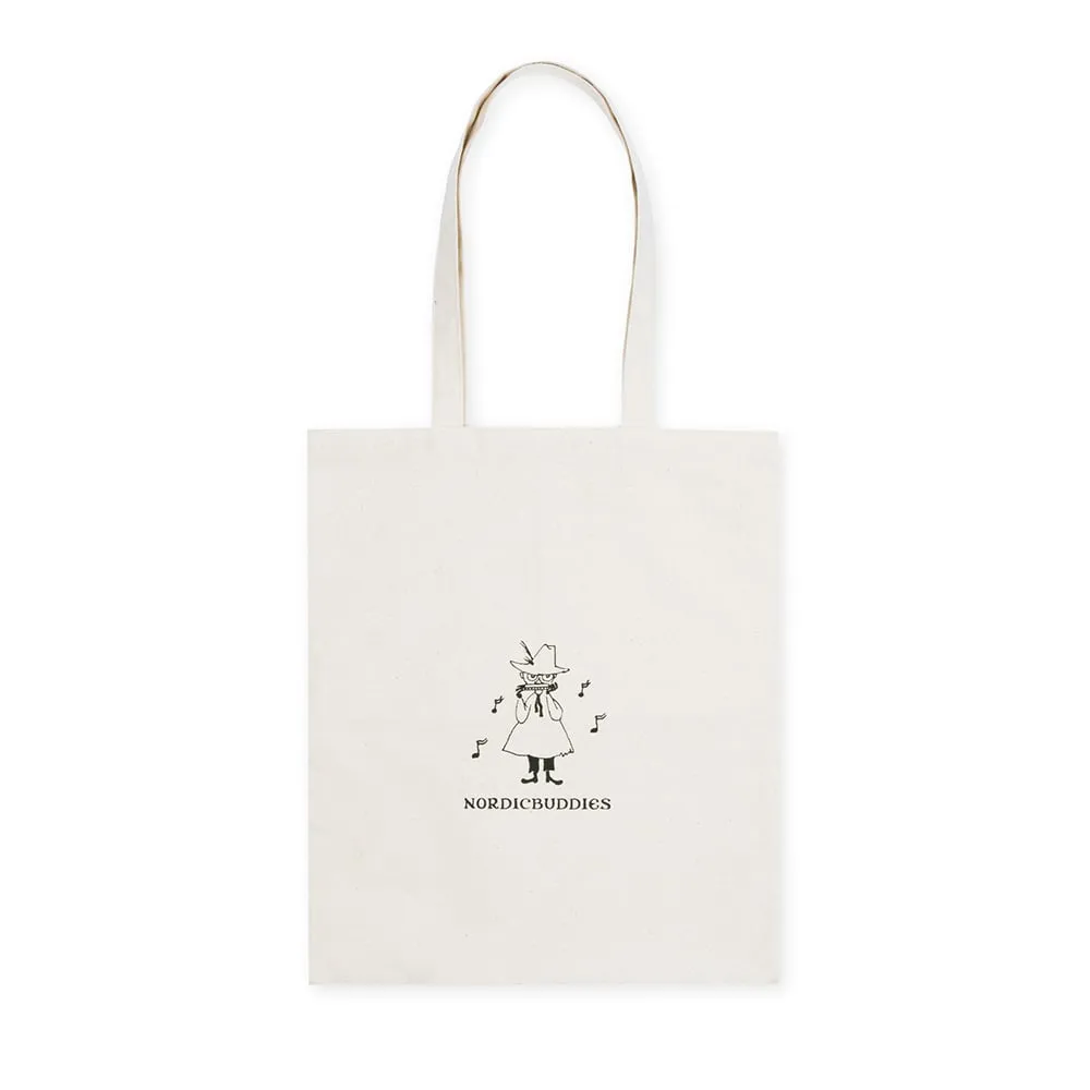 Moomintroll Comet sac cabas blanc coton 38 x 42 cm