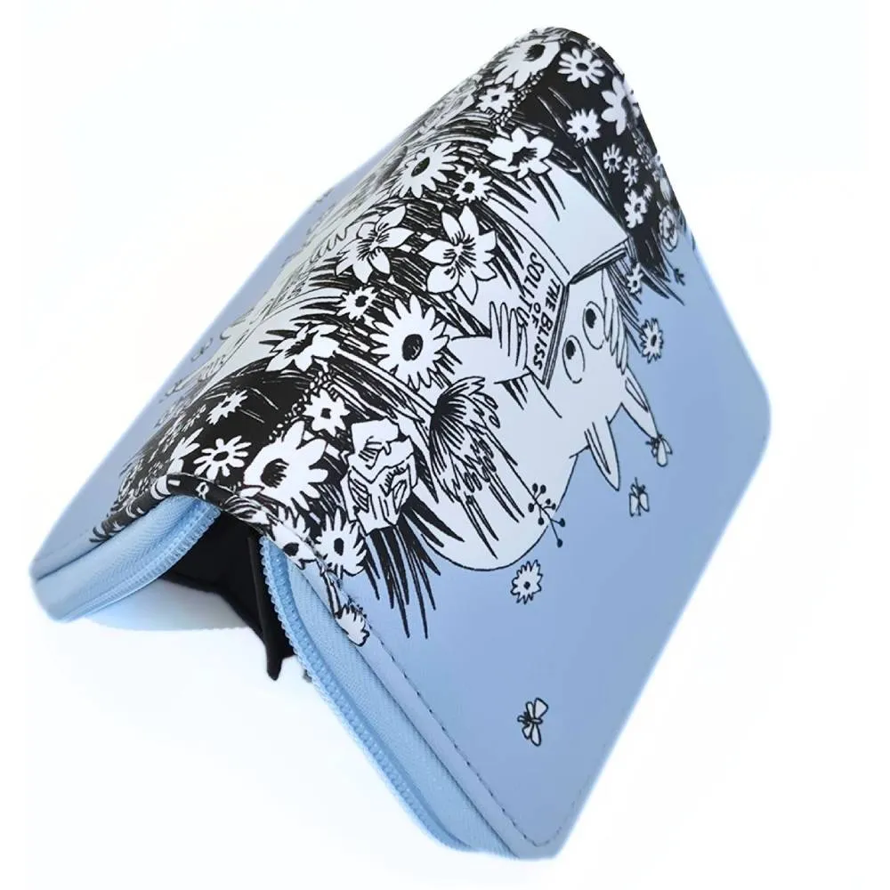 Moomintroll portefeuille zippé polyester bleu