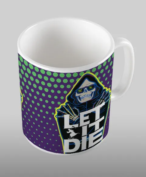 Pixgoodies Let It Die Uncle Death mug céramique