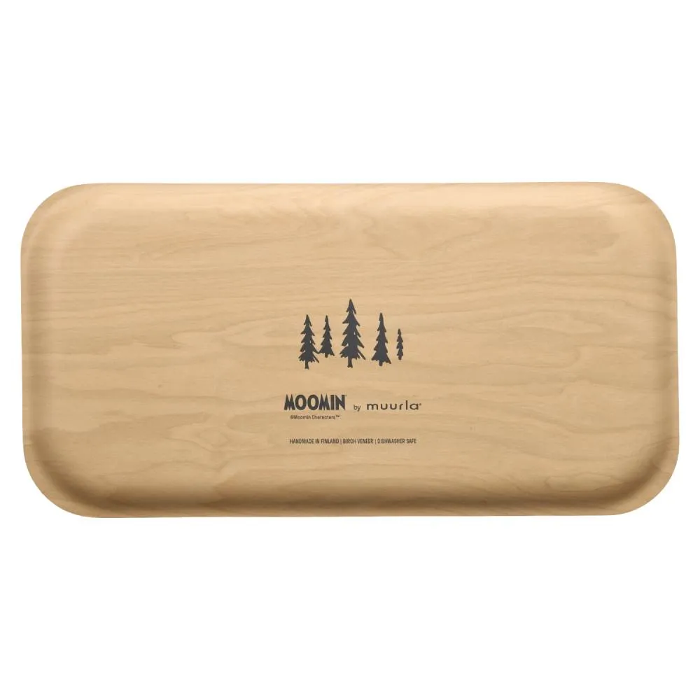 Moomintroll Frosty Day plateau bouleau 43x22 cm