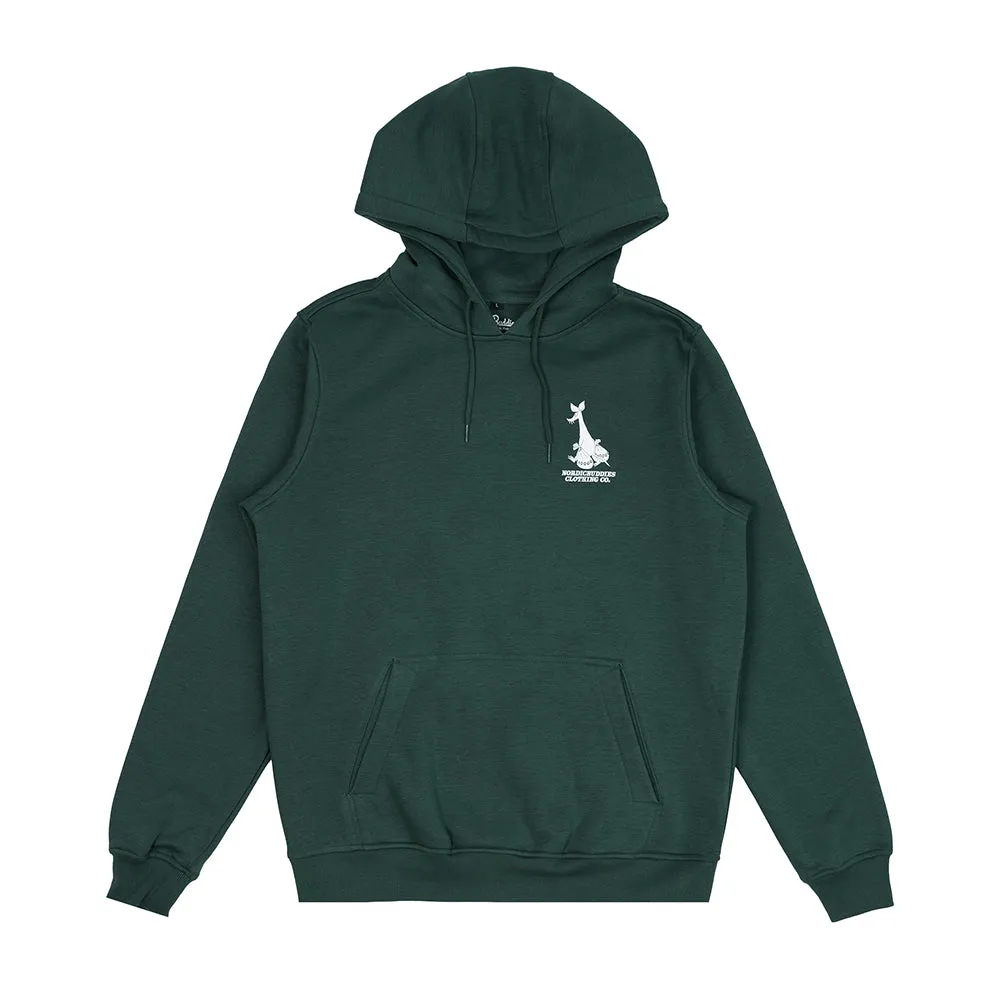 Moomintroll Sniff's Business hoodie vert foncé coton