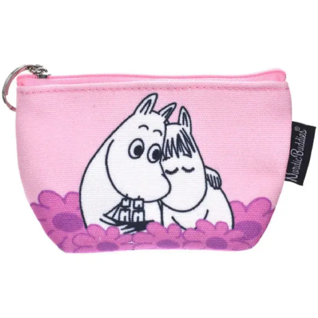 Moomintroll Hug porte-monnaie rose 9x8 cm