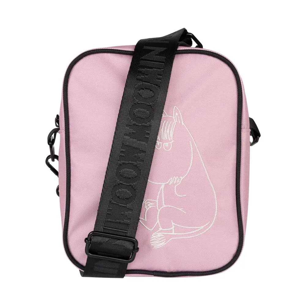 Moomintroll Snorkmaiden sac bandoulière rose brodé