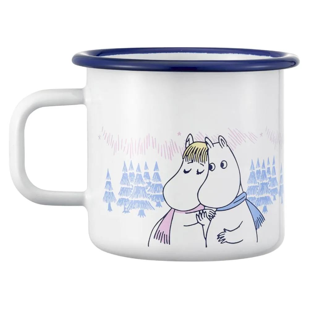 Moomintroll Frosty Day Mug émaillé blanc 37 cl