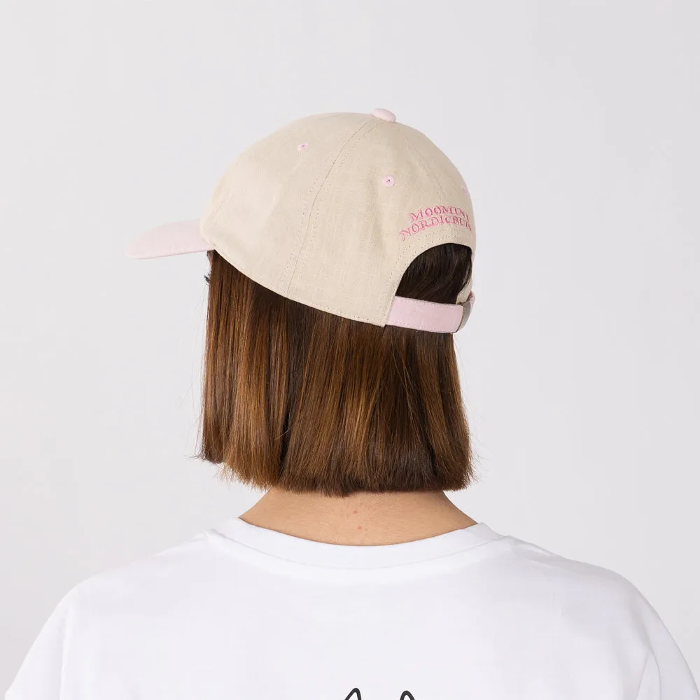 Moomin casquette jardinage rose beige en coton