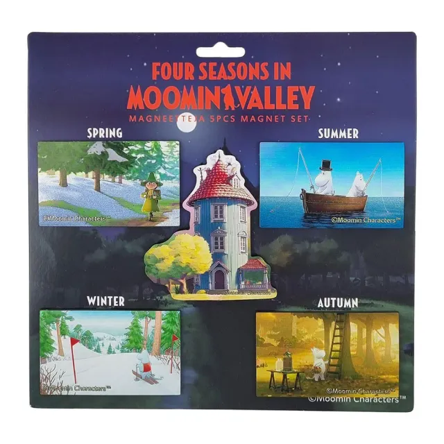 Moomintroll Seasonal magnets frigo lot de 5