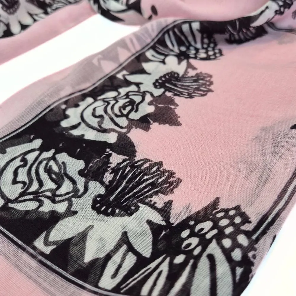 Moomintroll Hug foulard lyocell rose 70x180 cm