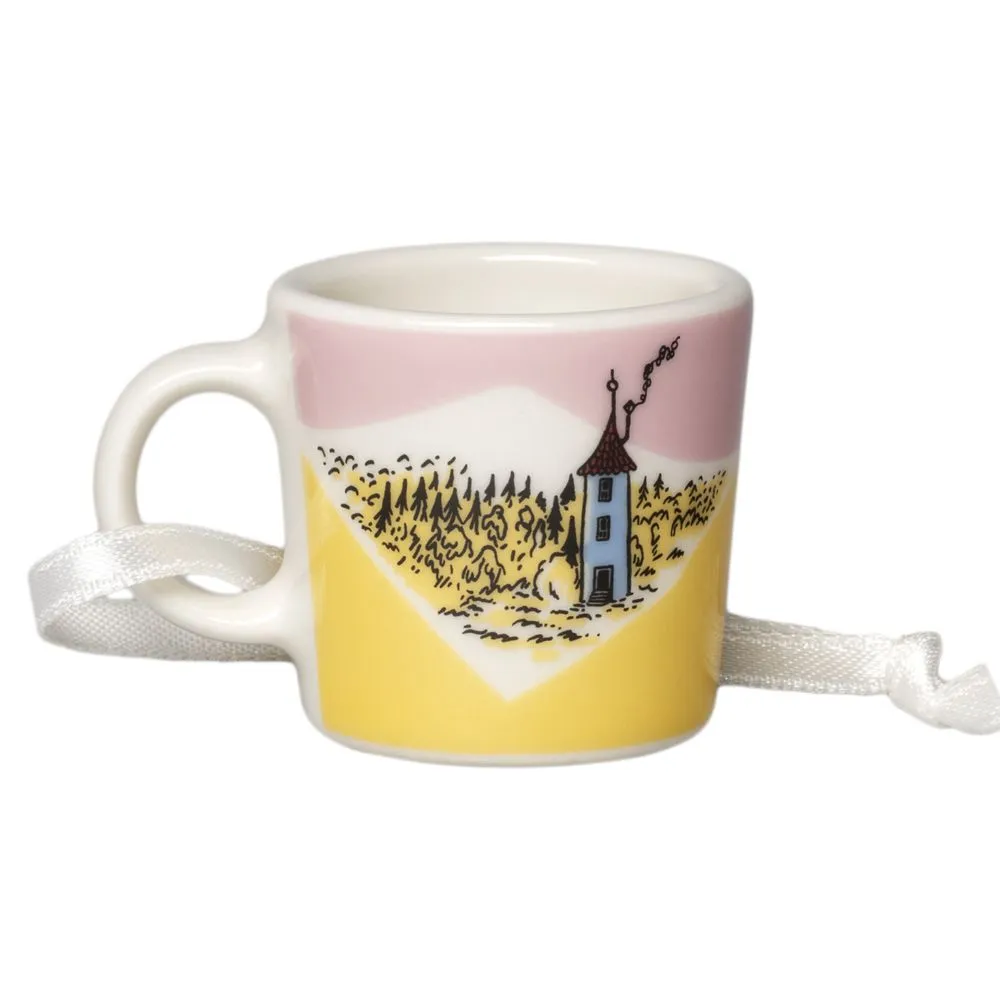 Moomintroll Family Time mini mug jaune vitroporcelaine
