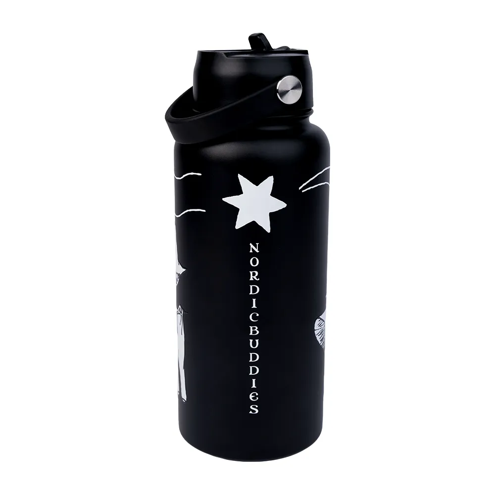 Moomintroll Comet gourde isotherme noire 1 L