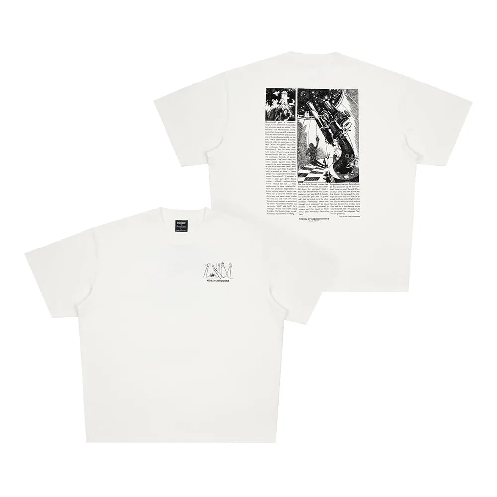 Moomintroll Comet Stilts t-shirt blanc coton bio