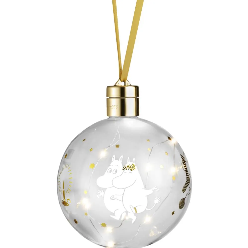 Moomintroll Sparkling Stars boule déco LED 11 cm