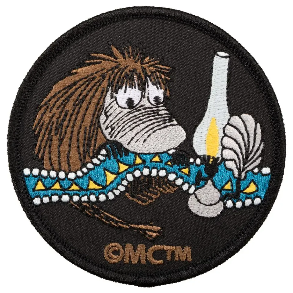 Moomintroll Ancestor écusson thermocollant noir 8 cm