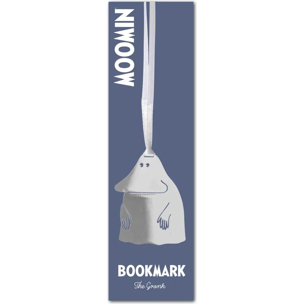 Moomintroll The Groke marque-page métal argenté 4 × 7,5 cm