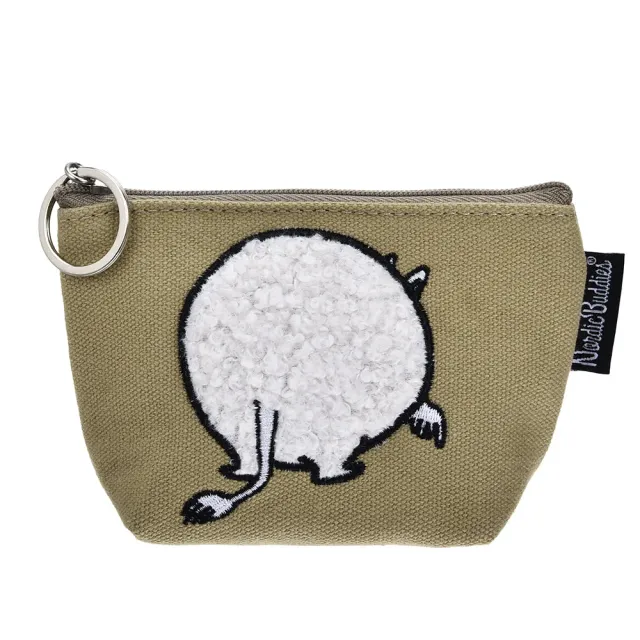 Moomintroll Butt porte-monnaie toile marron 9 x 8 cm