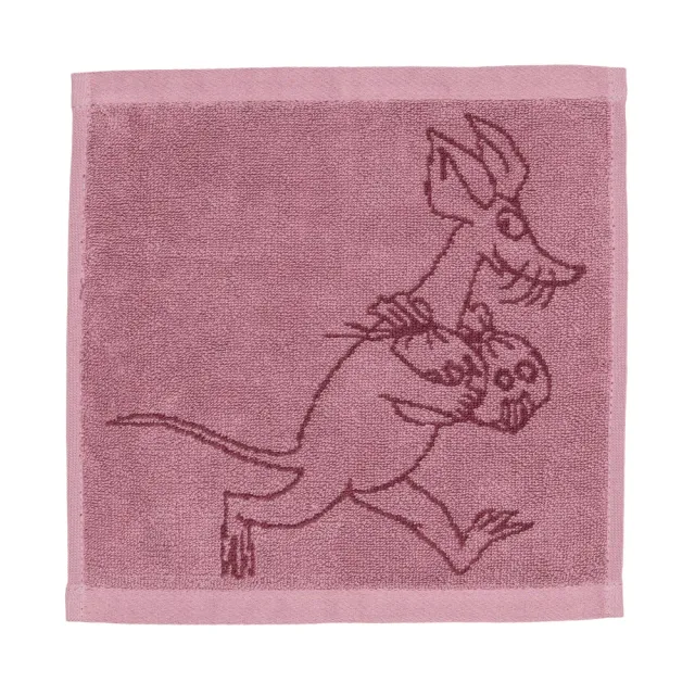 Moomintroll Sniff serviette main mauve coton bio