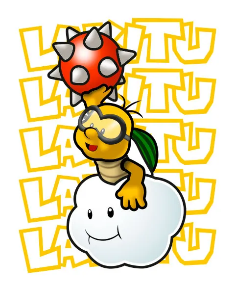 Pixgoodies Mario Lakitu t-shirt coton fan Nintendo