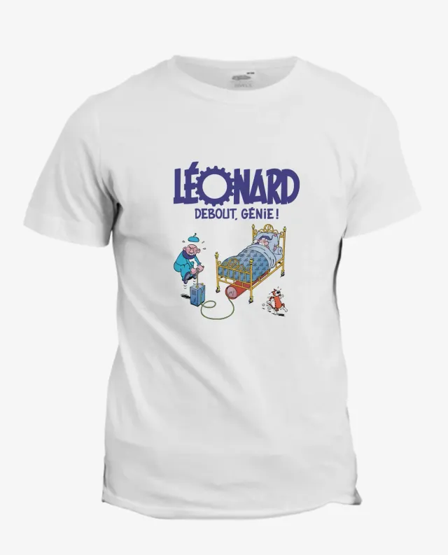 Pixgoodies Léonard un génie de la bande dessinée t-shirt coton