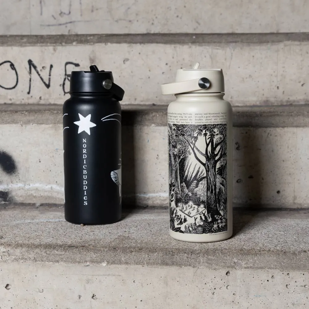 Moomintroll Comet gourde isotherme noire 1 L