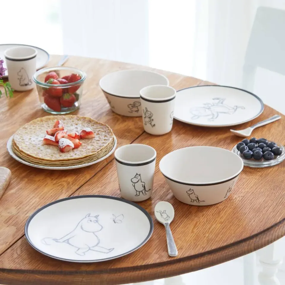 Moomintroll assiette mélamine enfant 20 cm