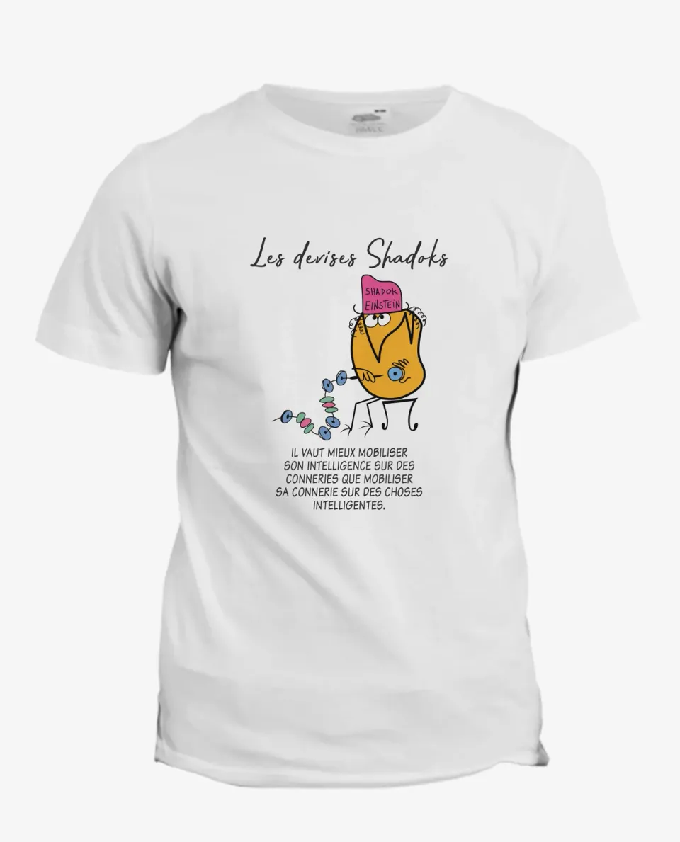 Pixgoodies Les Shadoks Mobiliser sa connerie t-shirt coton