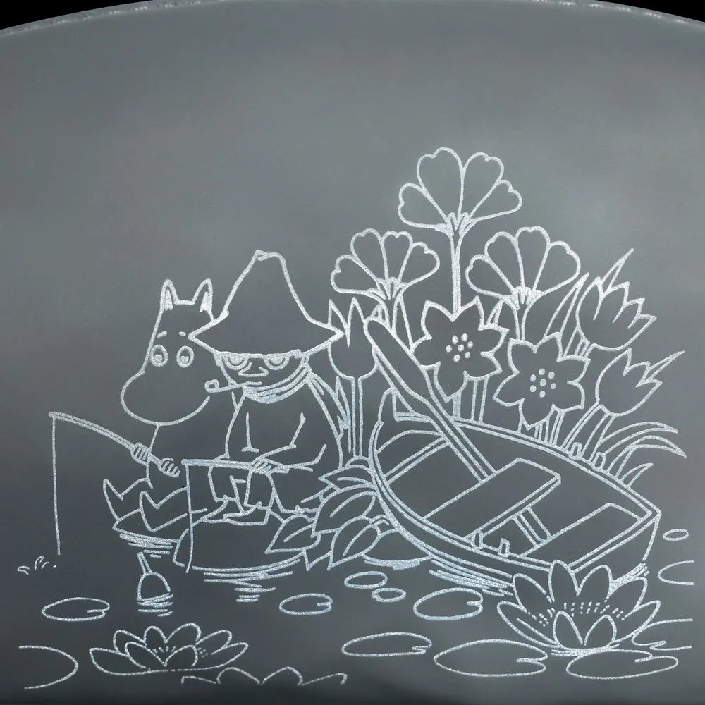 Moomintroll Fishing trousse réfléchissante grise 19,5 cm