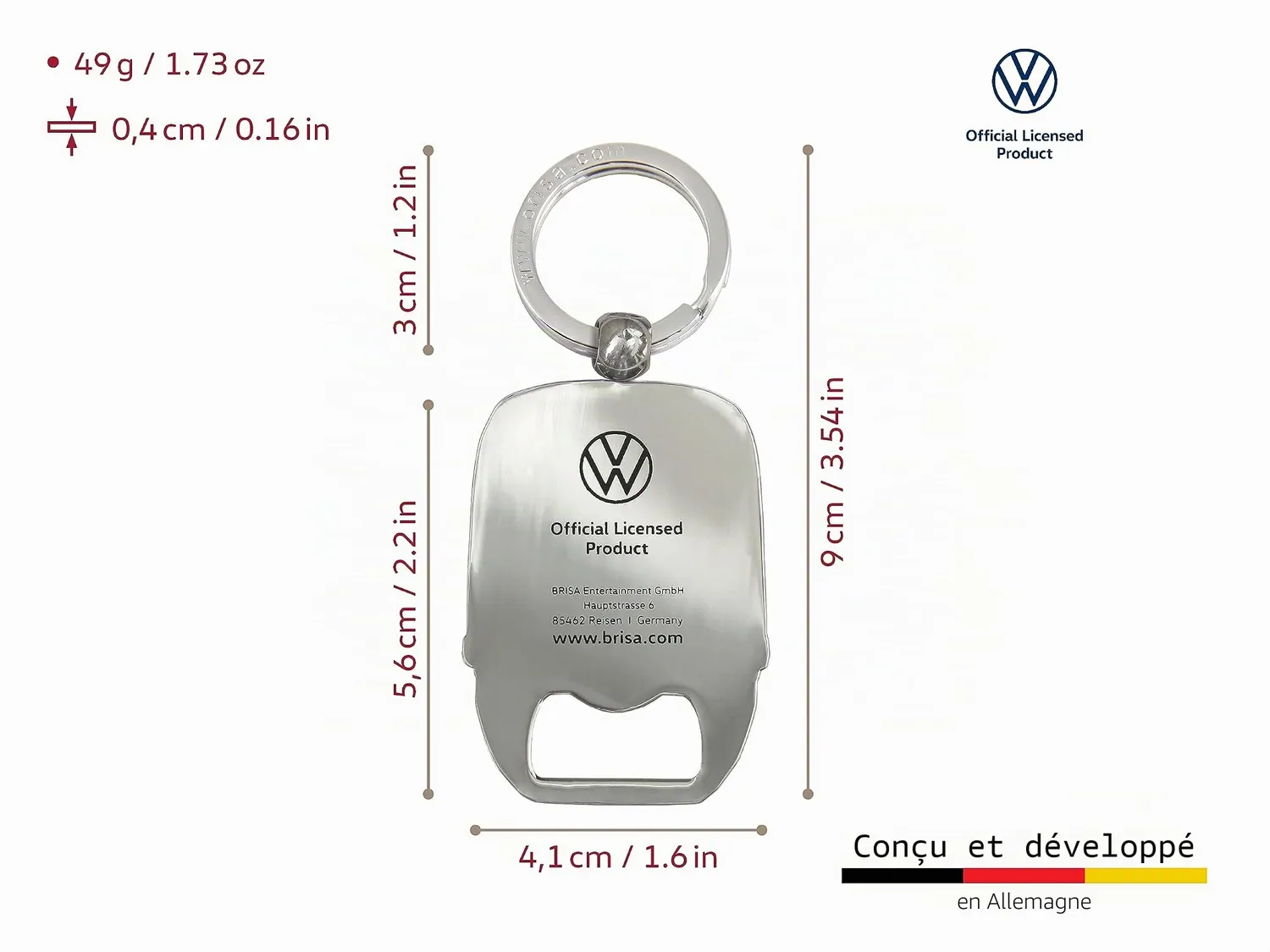 Brisa VW Collection porte-clés décapsuleur