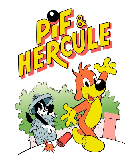 Pixgoodies Pif et Hercule Chamaillent t-shirt