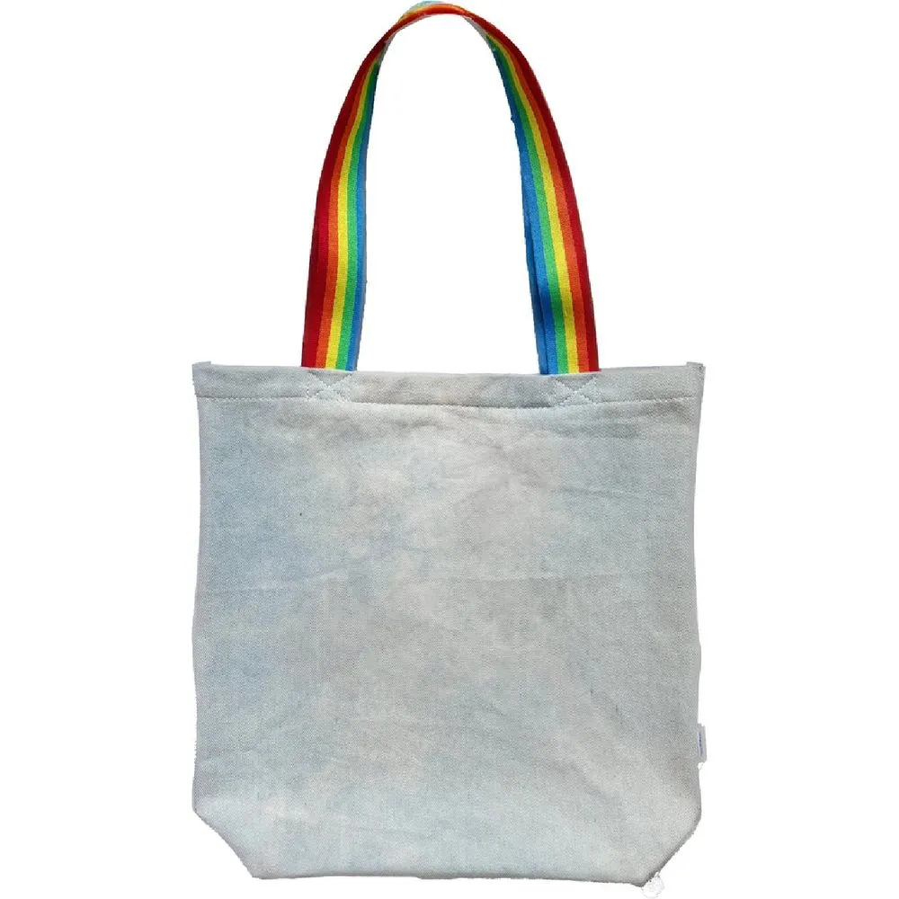 Moomintroll Denim tote bag jean patchs 45 x 39 cm